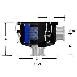 Solberg CSL-848-NW40EN ISO flange vacuum filter diagram