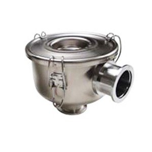 Solberg CSL-851-K63EN CSL Series ISO Flange Compact 63" Inlet Vacuum Filter (electroless-nickel-finish view)