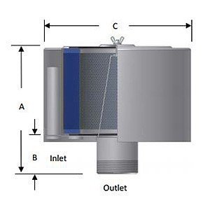 Solberg FS-274P-600 filter silencer diagram