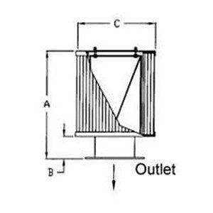 Solberg FT-385P-1000F big boy flange filter diagram