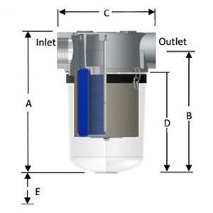 Solberg ST-SML235-250C vacuum pump filter diagram