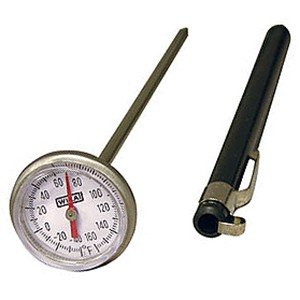 Wika 1005223D 1" TI.1005 Bimetal Pocket Test Thermometer Stainless Steel