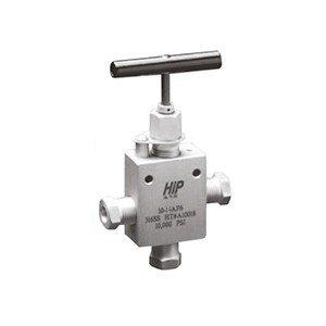 HiP 10-14AF6 3-Way 1-Pressure Taper Seal Needle Valve