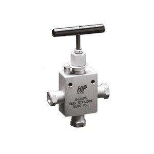 HiP 60-13HF2 3-Way 2-Pressure High Pressure Coned and Threaded Valve