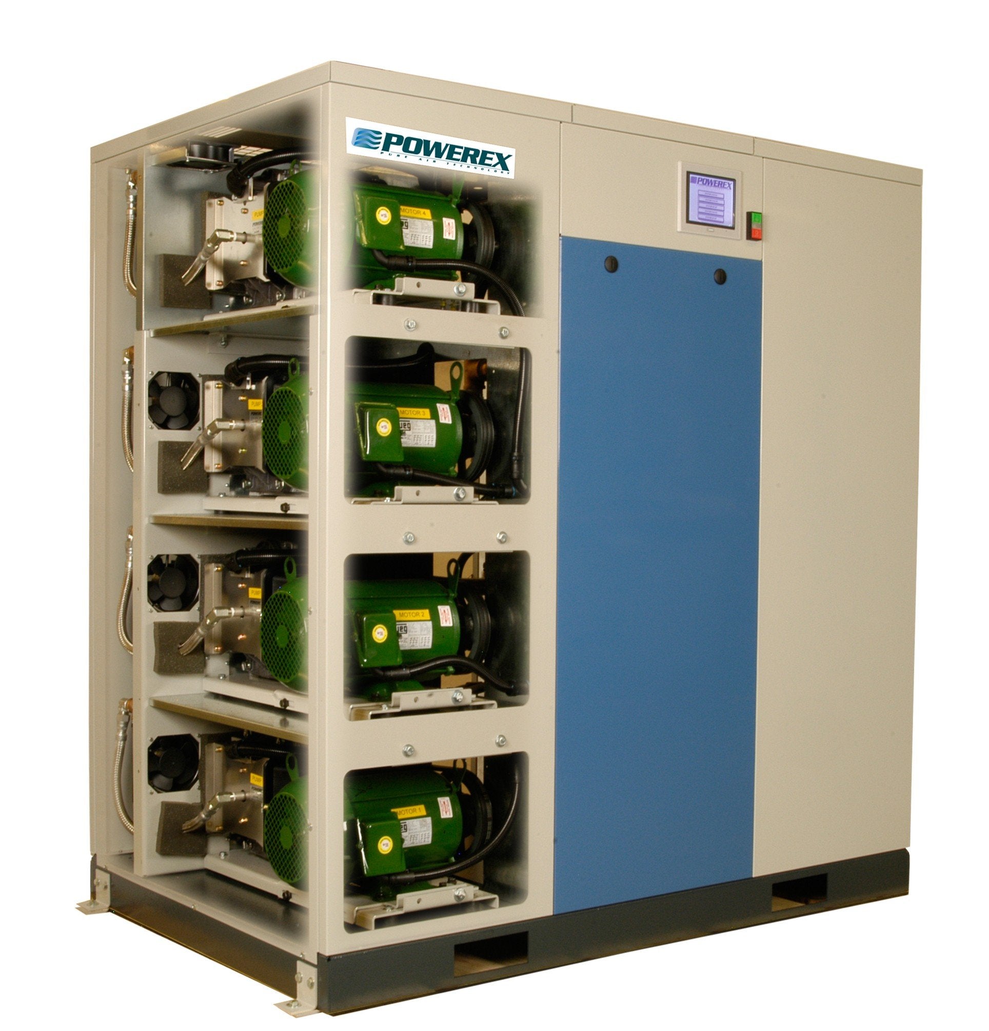 Powerex SEQ2007 Oil-Less Enclosed Scroll Air Compressor SEQ Multiplex