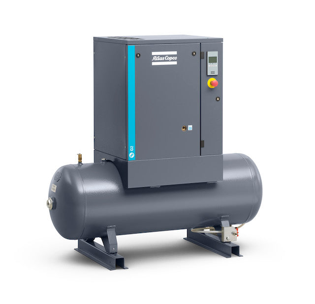 Atlas Copco (G15FF 125 TRI-V/60 TM270 API) G15 20-HP 71-Gallon FF Rotary Screw Air Compressor w/ Dryer (208-230/460V 3-Phase)