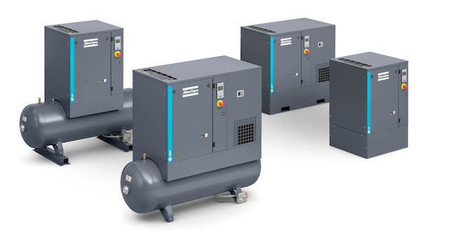 Atlas Copco (G15FF 125 TRI-V/60 TM270 API) G15 20-HP 71-Gallon FF Rotary Screw Air Compressor w/ Dryer (208-230/460V 3-Phase)