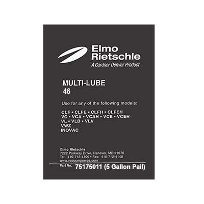 Elmo Rietschle 75175011 Oil Multi-Lube 46 (5 gallon pail)