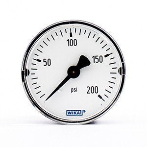 Wika 4253311 2" 111.12 200 PSI Bourdon Tube Pressure Gauge Dry ABS Case