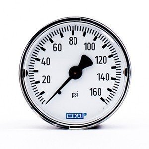 Wika 4301978 111.12 2" 160 PSI Bourdon Tube Pressure Gauge Dry Steel Case