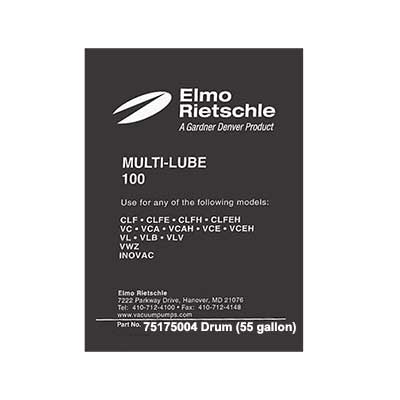 Elmo Rietschle 75175004 Oil Multi-Lube 100 Drum (55 gallon)