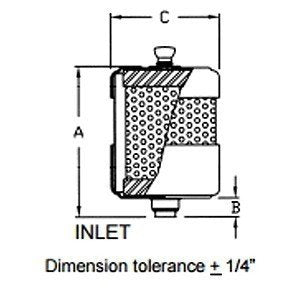 Solberg EF-FG5-NW16 | EF-Series Compact 16" ISO Flange Oil Mist Exhaust Filter