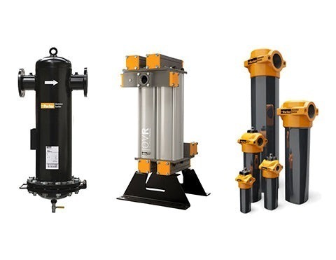 Domnick Hunter OIL-X OVR Vapor Carbon Steel Coalescing and Dry Particulate Filters group