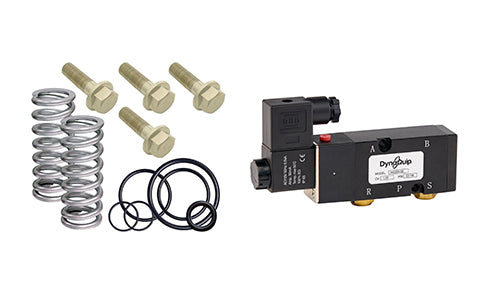 Dynaquip valve accessories and replacement parts group