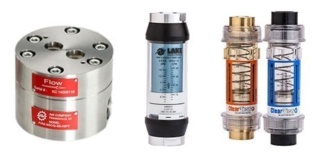 Lake Monitors clearview case drain and spur gear flow meters group