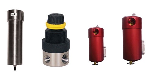 Reading Technologies heavy duty lubricators, mini regulators, and food grade separator