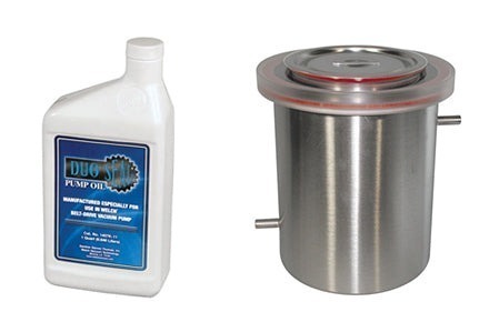 Welch 1420H-14 cold trap and DuoSeal vacuum pump oil