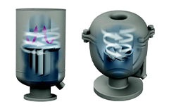 Wright-Austin cast iron and steel exhaust heads group