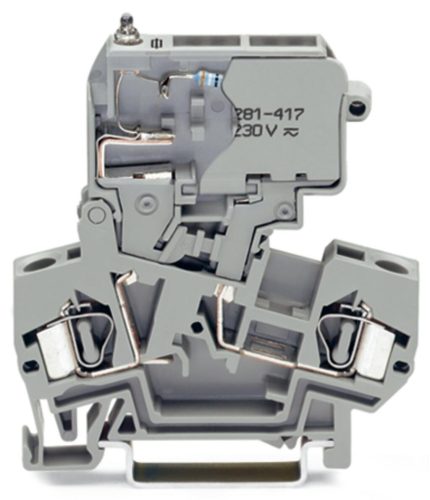 WAGO 281-611 Fuse Terminal Block at Kinequip, gray