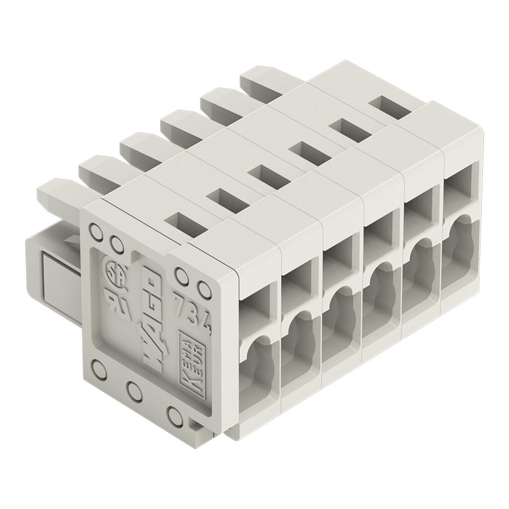 WAGO 734-106 6-Pole Female Connector