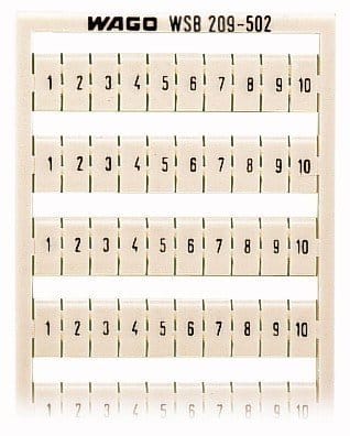 WAGO 209-502 WSB Marking Card