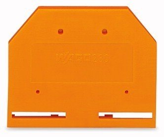Wago 280-302 | 280 SERIES TERMINAL BLKS, END PLATE ORANGE 4MM