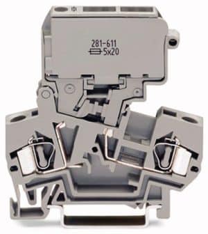 Wago 281-611 Fuse Disconnect Terminal Block with pivoting Fuse holder