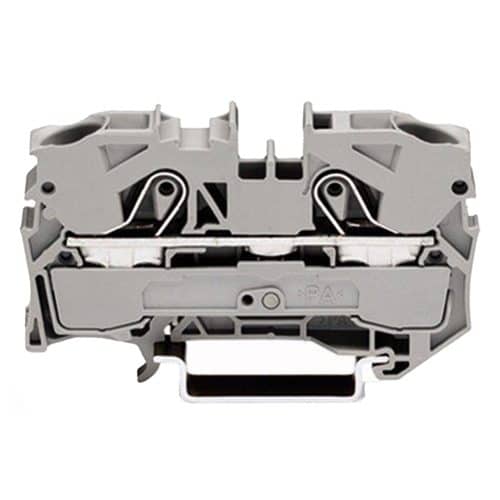 Wago 2010-1201 | 2 COND THRU TERMINAL BLOCKS, 6 AWG -20 AWG GREY