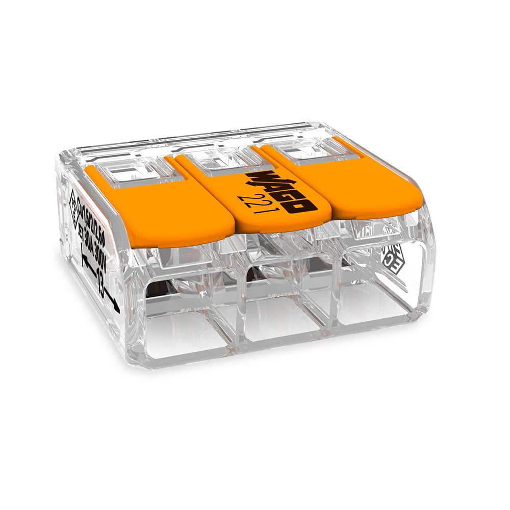 WAGO 221-613 3-Conductor Splicing Connector