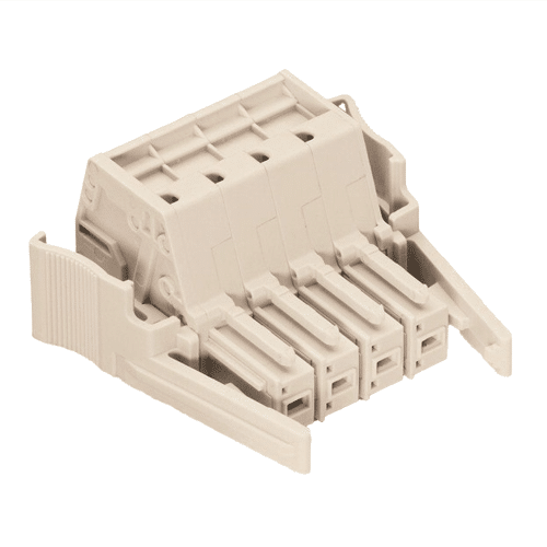 Wago 831-3104/037-000 Female Connector with locking levers 4-pole