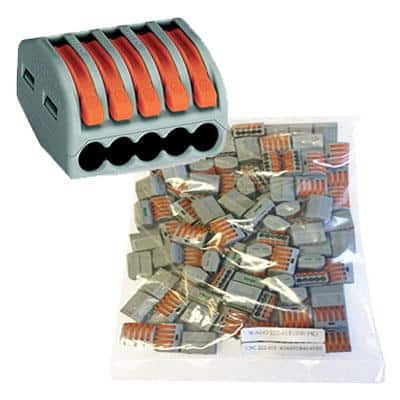 WAGO 222-415 5-Conductor Splicing Connector (100pk) 